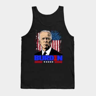 Funny Political Joe "Burden" Cartoon Tank Top